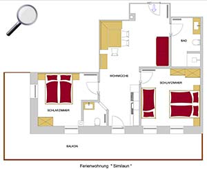 Grundriss - Ferienwohnung Similaun - Tumlhof